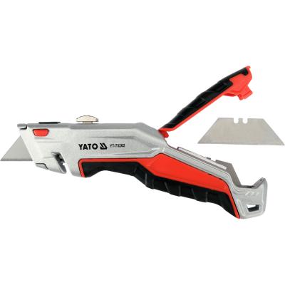 Peilis su ištraukiamomis trapecinėmis geležtėmis (YT-75202)