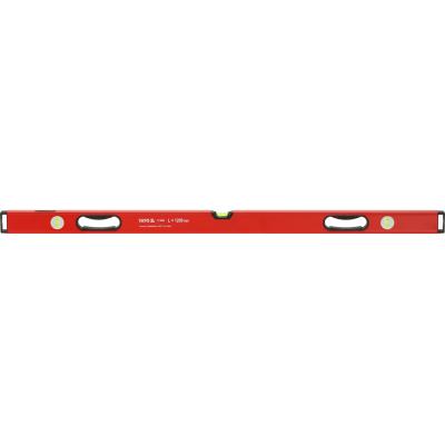 Gulsčiukas aliuminis | BOX level | 1200 mm | su rankenėlėmis | 3 akutės (YT-30084)