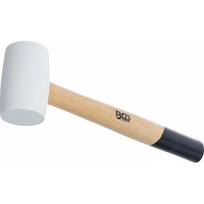Guminis plaktukas | Hickory rankena | balta galvutė | Ø 48 mm | 250 g (70138)