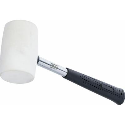 Guminis plaktukas | metalinė rankena | balta galvutė | Ø 48 mm | 250 g (70139)