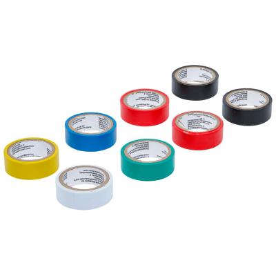 Izoliacinių įvairiaspalvių juostų rinkinys 18 mm x 3 m | 8 vnt (80838)