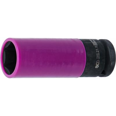 Galvutė smūginė ilga plonasienė | su plastikine apsauga | 12,5 mm (1/2