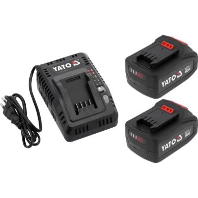 2 x 4.0 Ah baterijų ir greito 4.5A įkroviklio rinkinys | 18V (YT-828510)