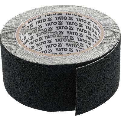 Juoda neslystanti PVC juosta laiptams ir praėjimams | 50 mm x 5 m (YT-72500)