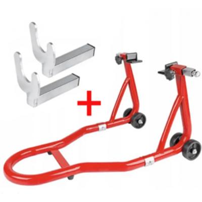 Galinio rato stovas motociklui L formos | 250 kg + papildomas priedas (JC-401)