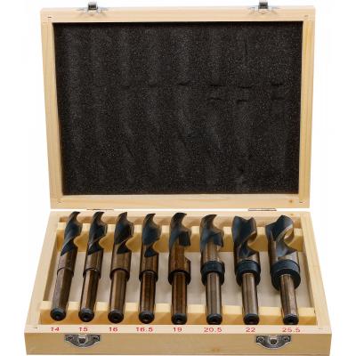 Grąžtų metalui rinkinys | 14-25.5 mm | HSS (4241) | 8 vnt. (72131)