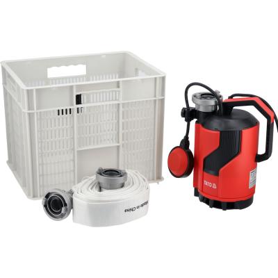 Apsaugos nuo potvynių / potvynių likvidavimo rinkinys | panardinamas vandens siurblys 750 W | 12000 l/val. | 10 m žarna (YT-85323)