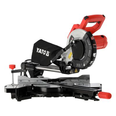 Kampinis skersinio pjovimo pjūklas su lazeriu | 2000 W | Ø216 mm | dvipusis galvos posvyris (YT-821710)