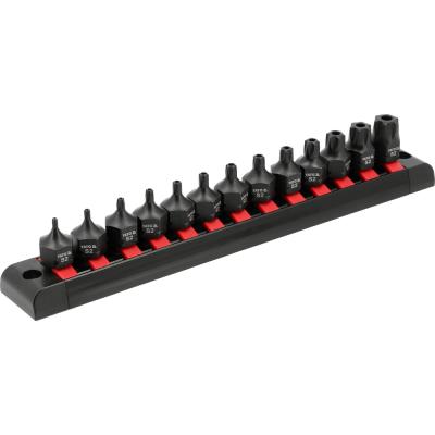 Smūginiai antgaliukai su skylutėmis TORX | T10 - T70 | 3/8