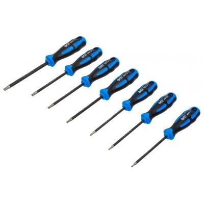 Atsuktuvų rinkinys | antgaliai deimantine danga | T-Star (Torx) T10–T40 | 7 vnt (4970)