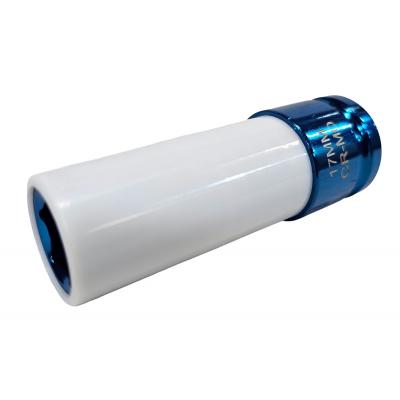 Galvutė smūginė ilga plonasienė | su plastikine apsauga | 12,5 mm (1/2