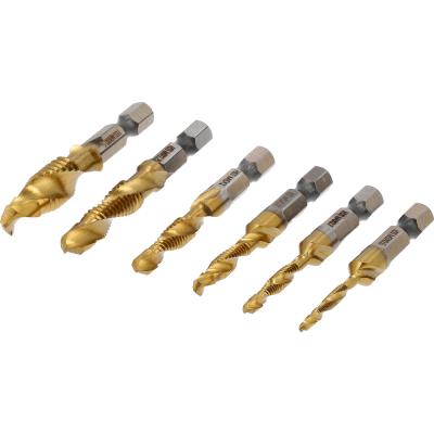 Grąžtų / sriegiklių rinkinys HEX | 6 vnt | M3-M10 (24200)
