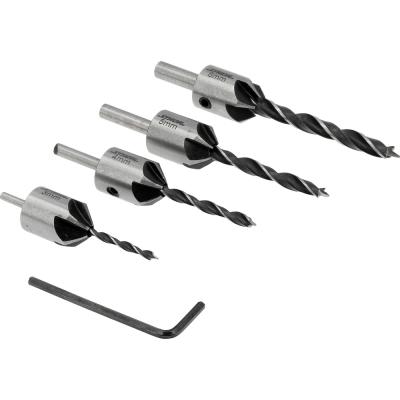 Grąžtai/frezos medžiui | 5 vnt | 3-6 mm | HSS 4241 (22720)
