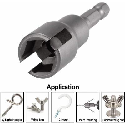 Antgalis / galvutė magnetinė | su išpjova | 6.3 mm (1/4