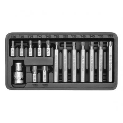 Antgalių rinkinys | T-Star (Torx) | 15 vnt. (YT-0411)