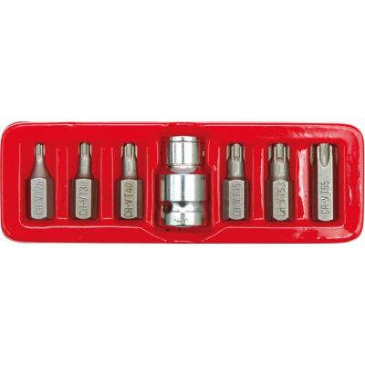 Antgalių rinkinys TORX, 7 dalių, 30mm ilgio  (66570)