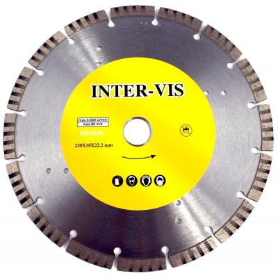 Deimantinis pjovimo diskas 230mm X 10X22.2X2.6, segment/turbo (ST0230)