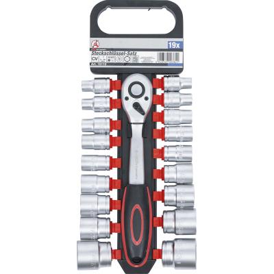 Galvučių rinkinys su terkšle | 12,5 mm (1/2