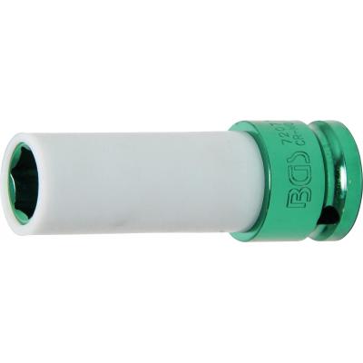 Galvutė smūginė ilga plonasienė | su plastikine apsauga | 12,5 mm (1/2
