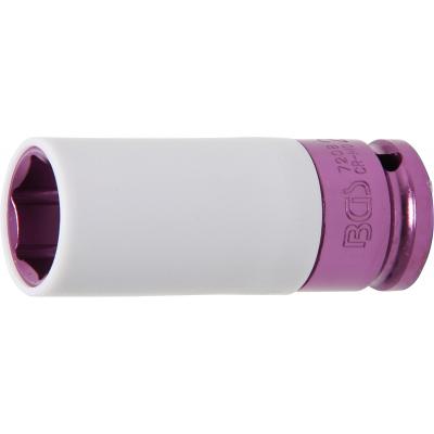 Galvutė smūginė ilga plonasienė | su plastikine apsauga | 12,5 mm (1/2
