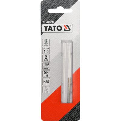 Grąžtas metalui HSS-TIN 1.0 mm, 2vnt. (YT-44630)