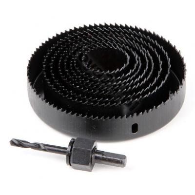 Grąžtų karūnų rinkinys medžiui | 38-127 mm | 9 vnt (22572)