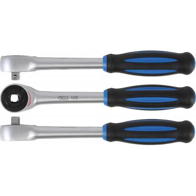 Rankena galvutėms terkšlinė | su rotacine rankena | 12.5 mm (1/2