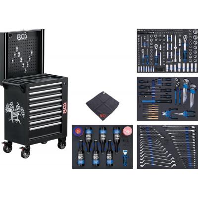 Įrankių spintelė | bluetooth | USB | antena | LED | 8 stalčiai | su 263 įrankiais (4106)
