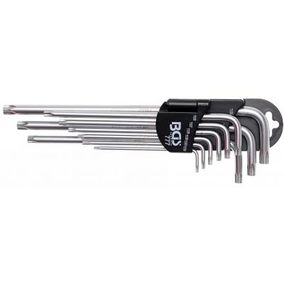 L tipo raktų rinkinys | ilgiausias tipas | 5-kampiai | T-Star (Torx Plus) TS10 - TS50 | 9 vnt. (777)