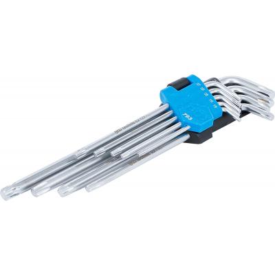 L tipo raktų rinkinys | labai ilgi | T-Star (Torx) T10 - T50 | 9 vnt. (793)