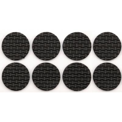 Lipnūs padukai baldams juodi 38mm/8vnt. (74887)