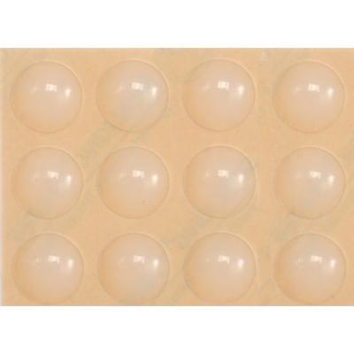 Lipnūs padukai baldams silikoniniai skaidrūs 13mm 12vnt. (74912)