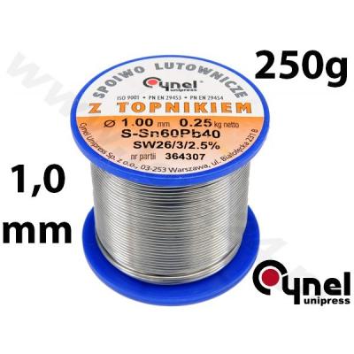 Lydmetalio viela Ø 1,00mm. 250g su fliusu (76811)