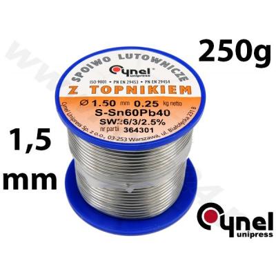 Lydmetalio viela Ø 1,50mm. 250g su fliusu (76815)