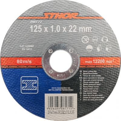 Pjovimo diskas metalo pjaustymui | 125 x 1 x 22 mm (08171)
