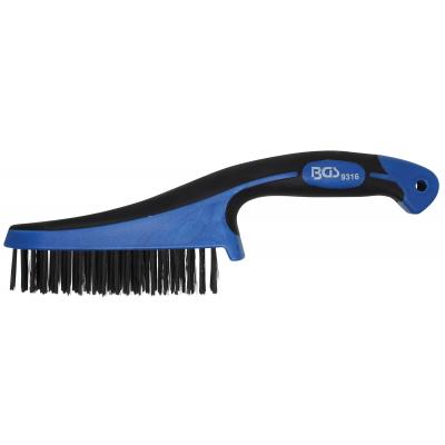 Plieninis šepetys su plastikine rankena | 282 mm (9316)