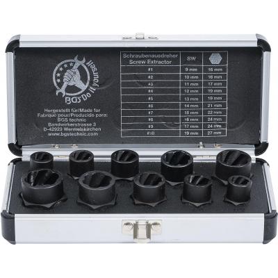 Specialių galvučių rinkinys | Sraigtiniai ištraukėjai | 10 mm (3/8