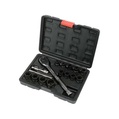 Sraigtinių galvučių rinkinys su terkšle | 12,5 mm (1/2