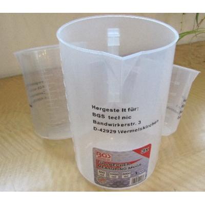 Sugraduotų plastikinių indų rinkinys 500-1000-2000ml., 3vnt. (9946V)