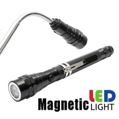 Teleskopinis magnetinis prožektorius su stipriais 3 LED diodais (QJPU-46)