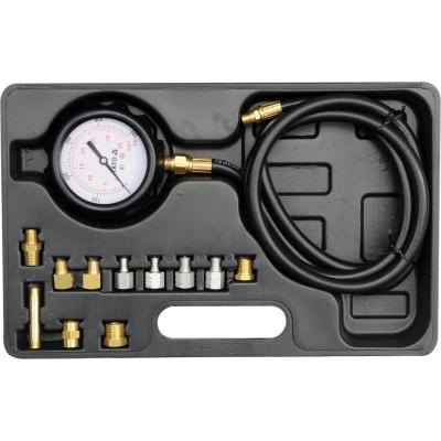 Tepalo slėgio matuoklis | su adapteriais | 0-500 PSI/0-35 Bar | 12 vnt. (YT-73030)